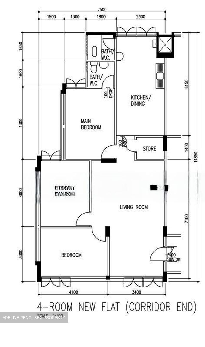 Blk 182 KEBUN BARU LINK 2 (Ang Mo Kio), HDB 4 Rooms #457460591